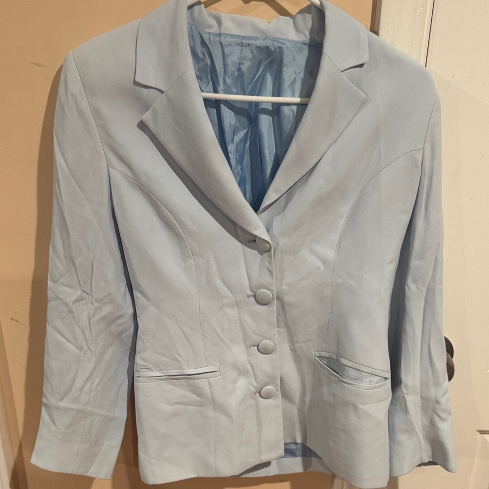 Custom Chic Women's Sky Blue Blazer